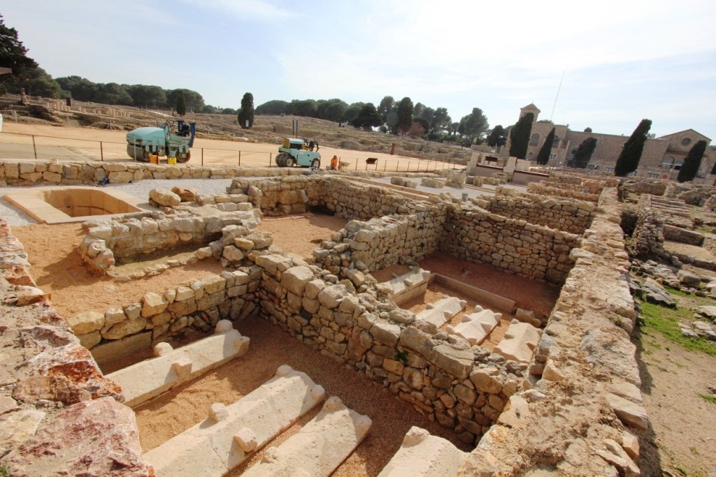 Actuació amb àrid Sauló Parc a les Ruïnes d’Empúries