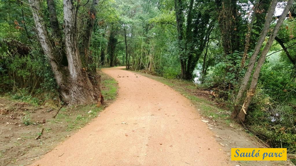 Acabat el primer tram de la nova via verda de Sarrià de Ter a Girona amb àrid Sauló&nbsp;Parc.